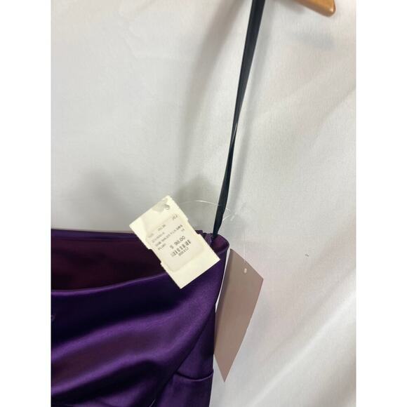 NWT Josh & Jazz Satin One Shoulder Ruched Formal Dress Size 11/12 - Picture 4 of 6